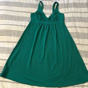 Susana Monaco dress in grass green, Size Medium, nylon with lycra